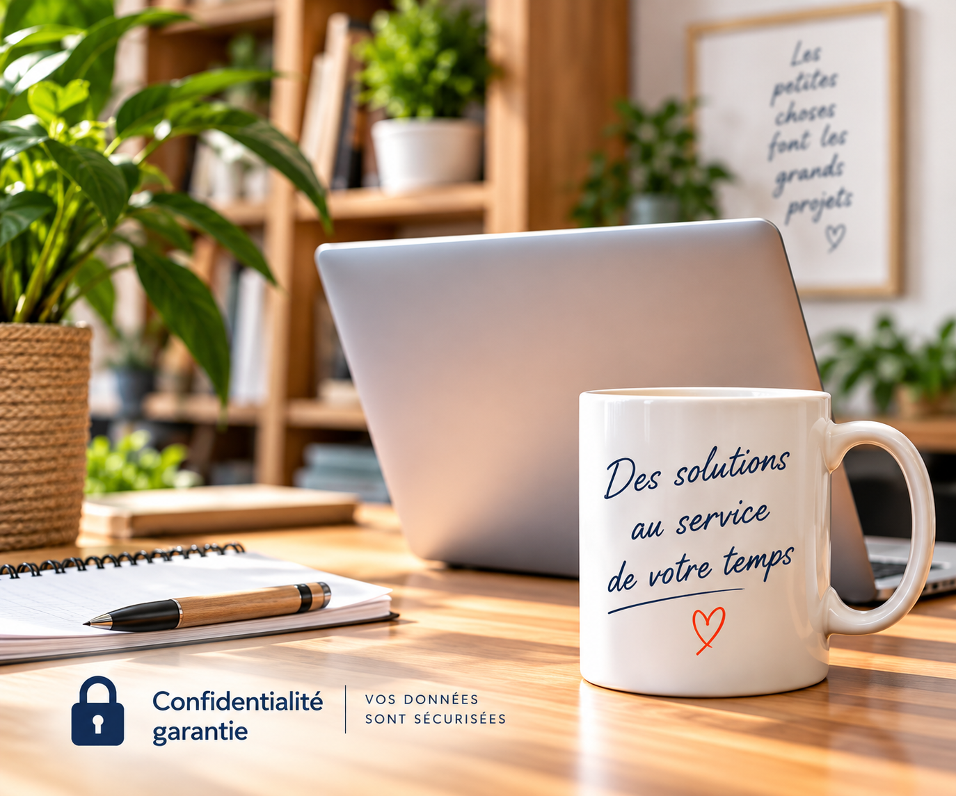 Bureau Pro-Saisie illustrant l’assistance administrative externalisée et la confidentialité des données aux Andelys